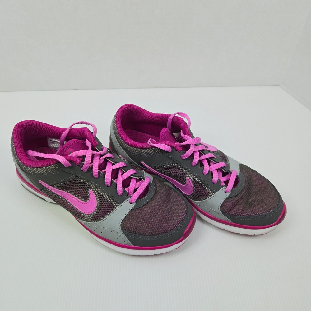Nike Air Max Fit Training Shoes Grey Pink Mesh Athletic Womens Size 8 630523-003